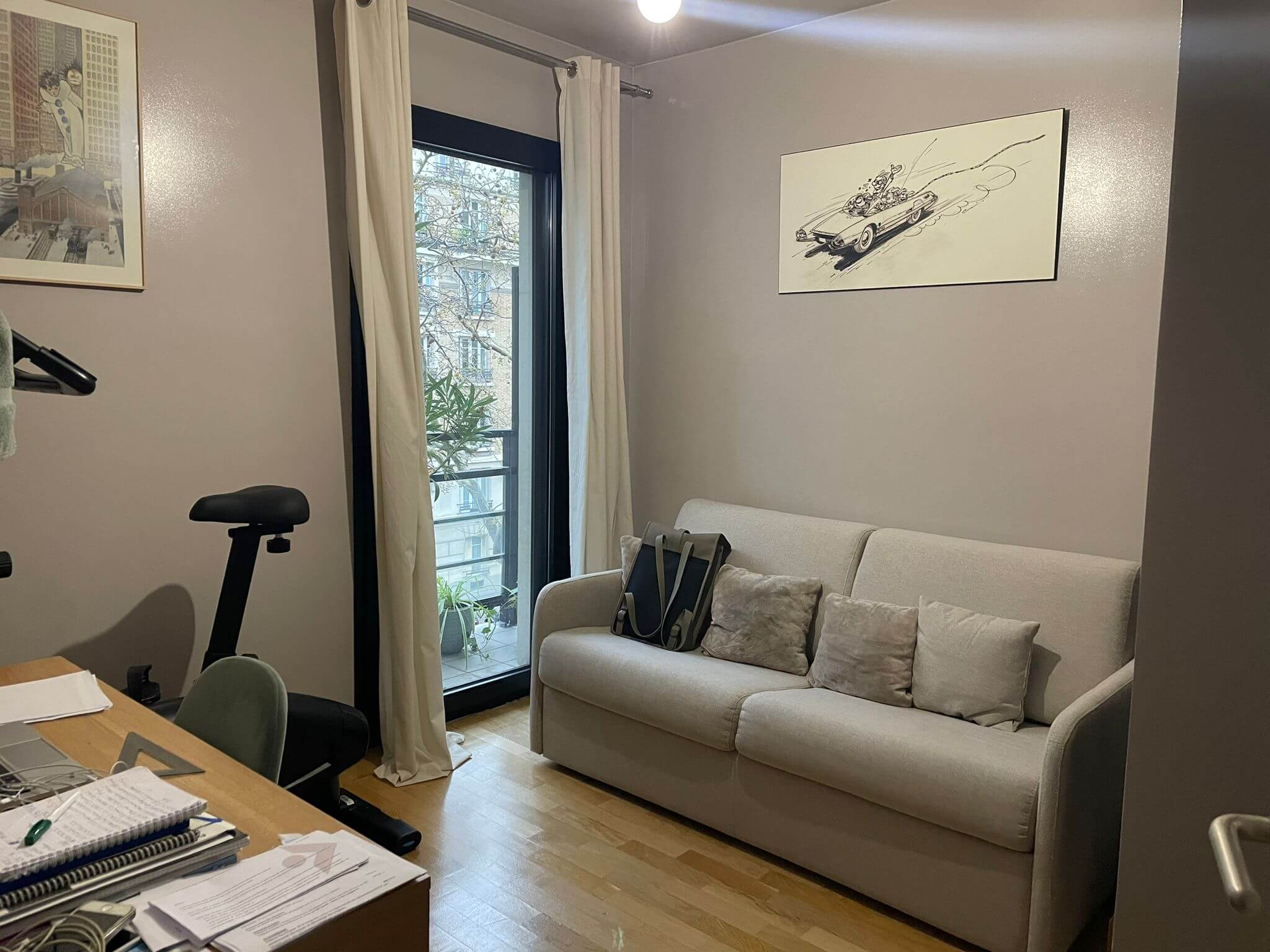 olivia jauffret fondatrice vert mandarine transformation bureau chambre amis en chambre bébé photo avant