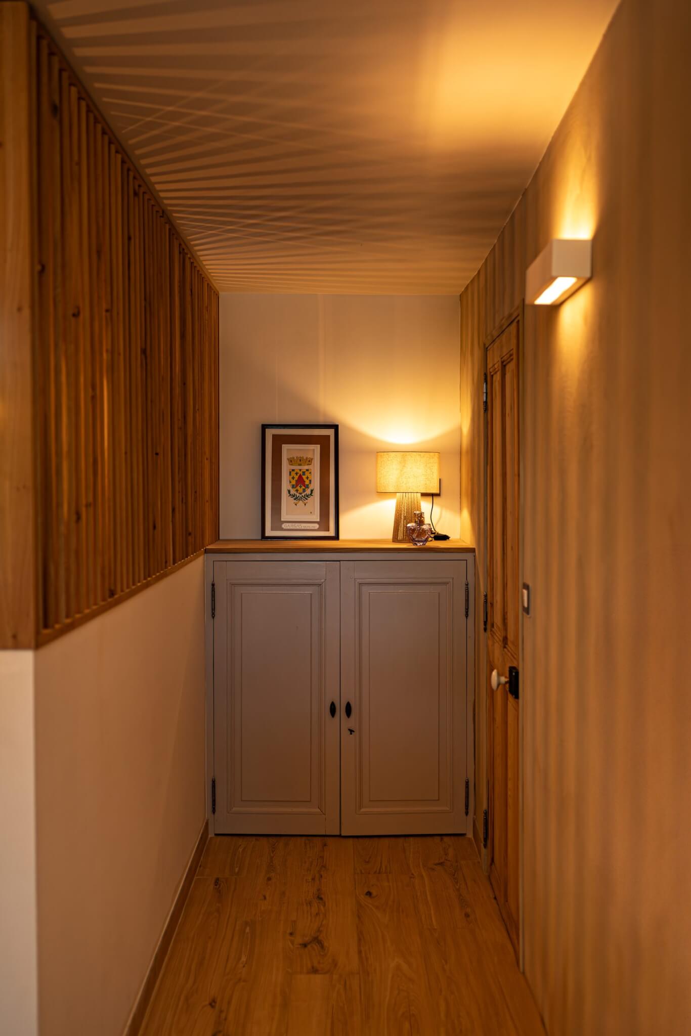 couloir d'accès astucieux pour les clients